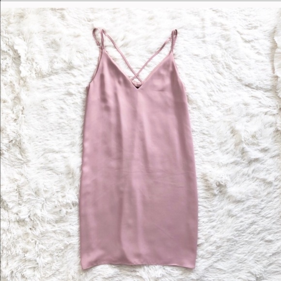 Topshop Pink Double Strap Tank Slip Dress - Picture 2 of 7